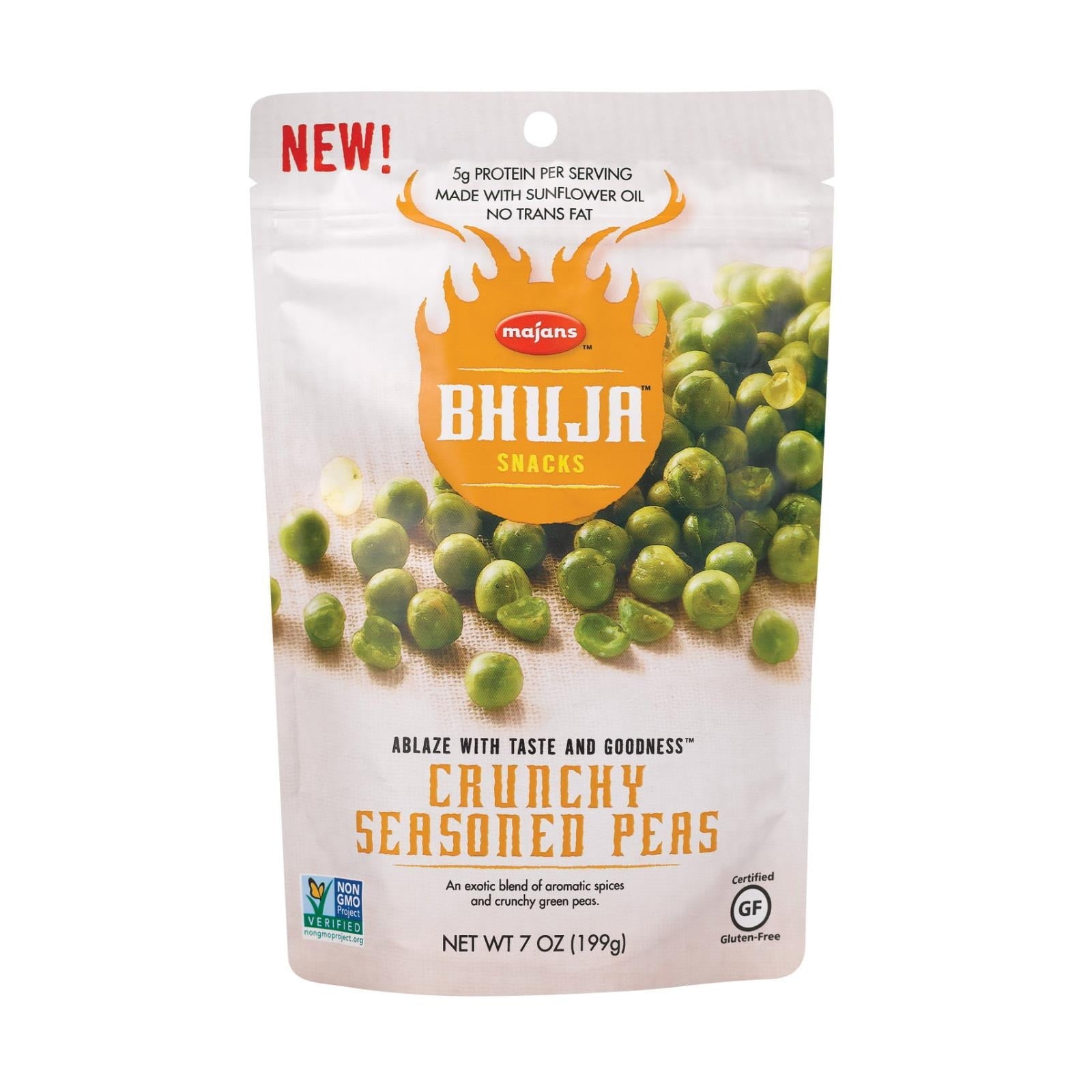Bhuja Seasoned Crunchy Peas 7 oz Bag