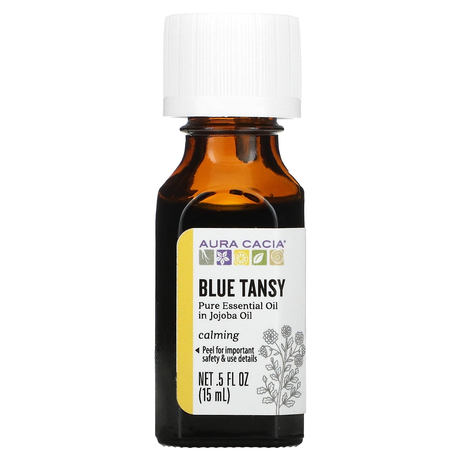 Aura Cacia Blue Tansy In Jojoba Oil .5 oz Bottle