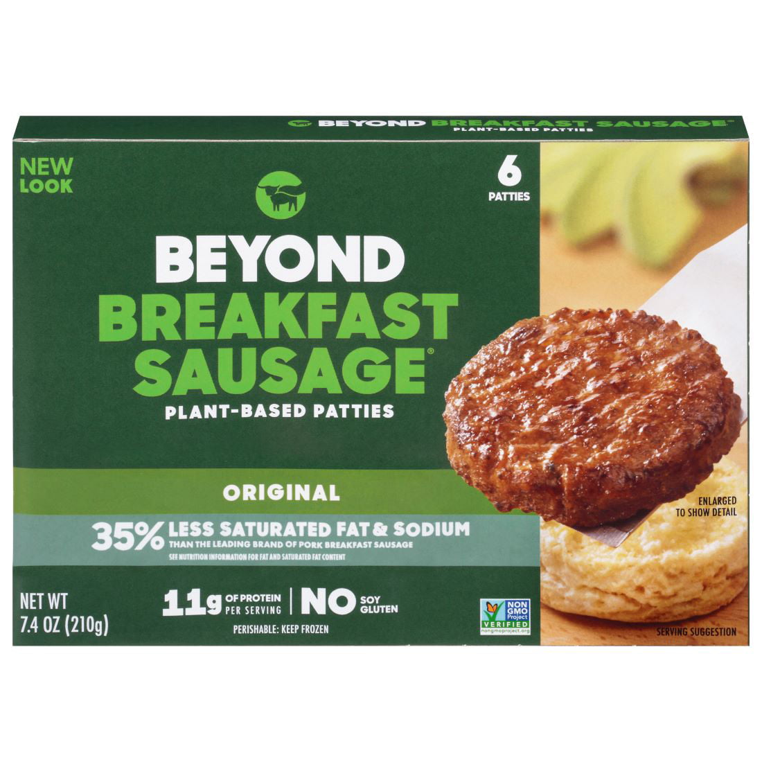 Beyond Meat Beyond Breakfast Sausage Plant-Based Breakfast Patties Original 7.4 oz Box