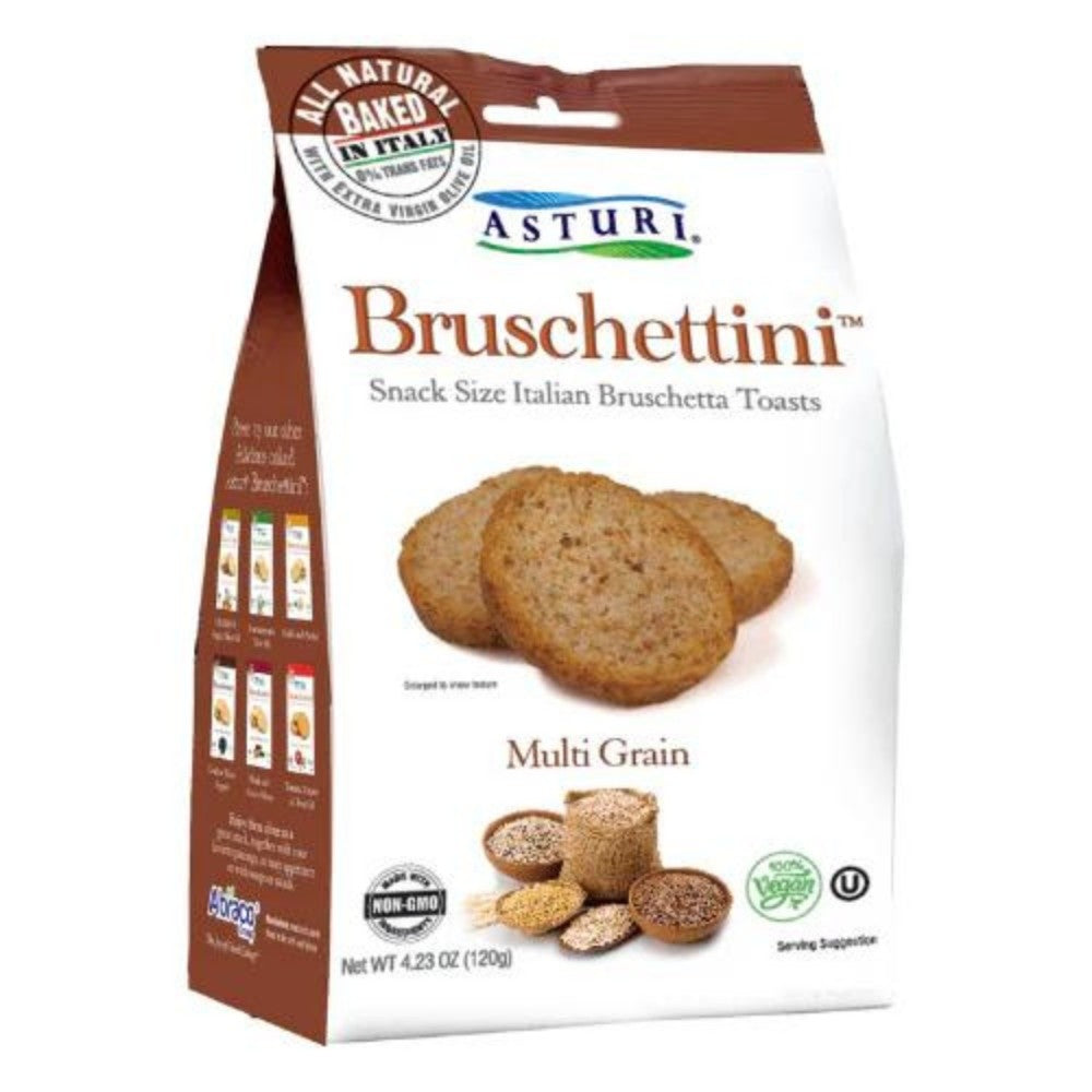 Wholesale Asturi Bruschettini Multi Grain | 4.23 oz-12ct Case Bulk