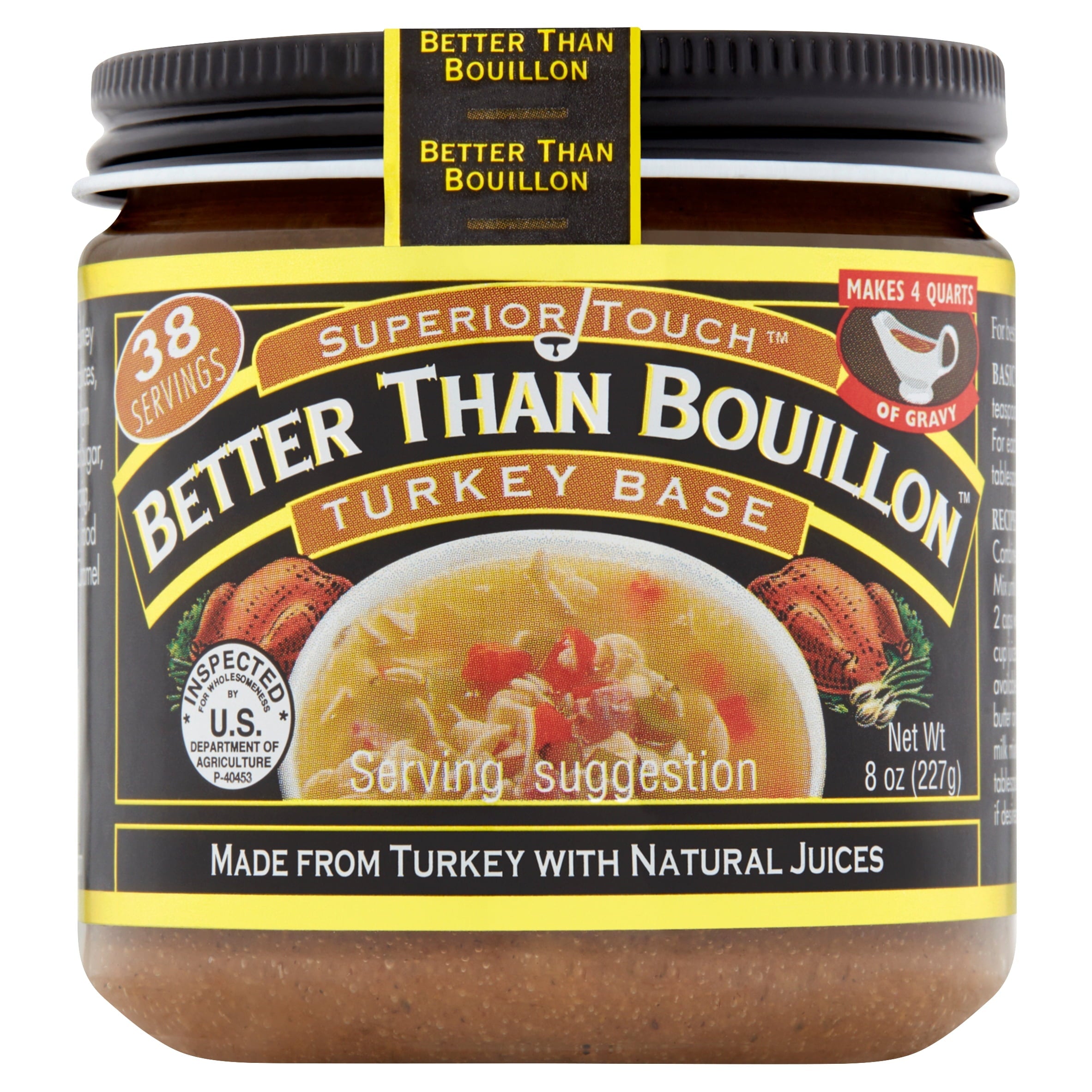  Better Than Bouillon Premium Roasted Garlic Base, Made with  Seasoned Roasted Garlic, 38 Servings Per Jar , 8 Ounce (Pack of 1) :  Grocery & Gourmet Food