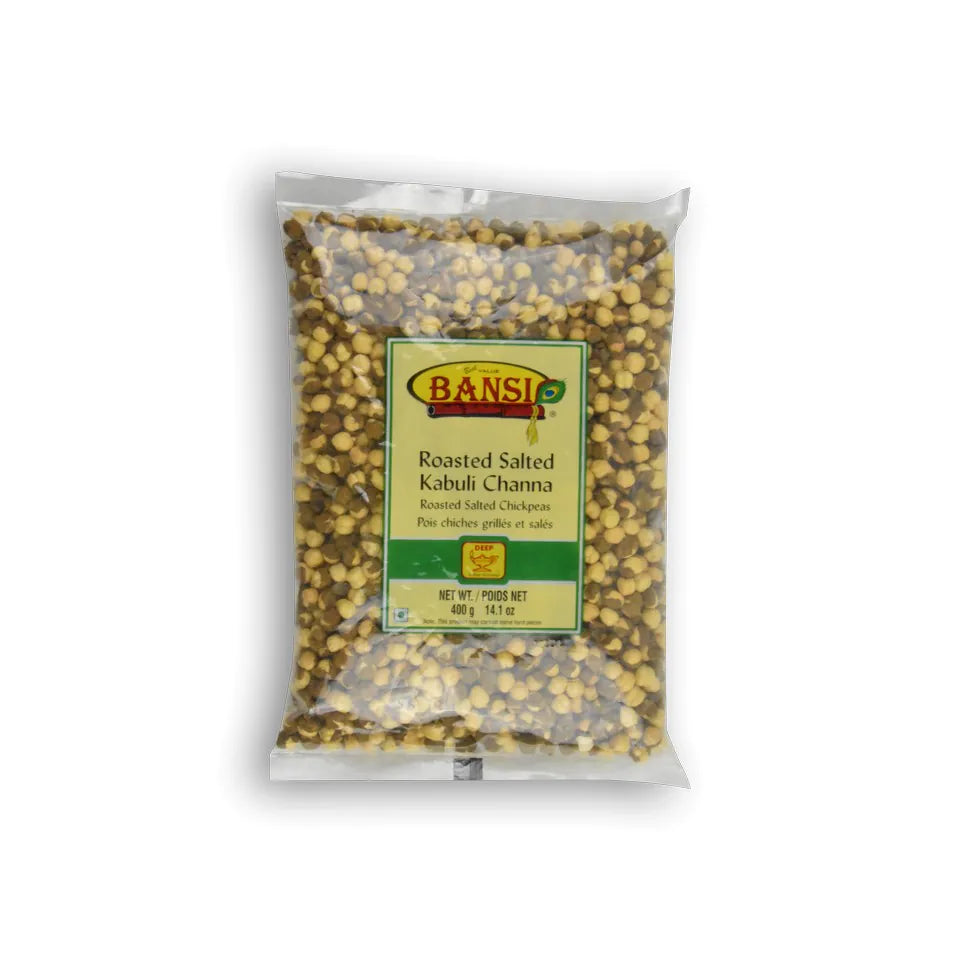 Wholesale Bansi Roasted Salted Kabuli Chana 14 oz- Bulk