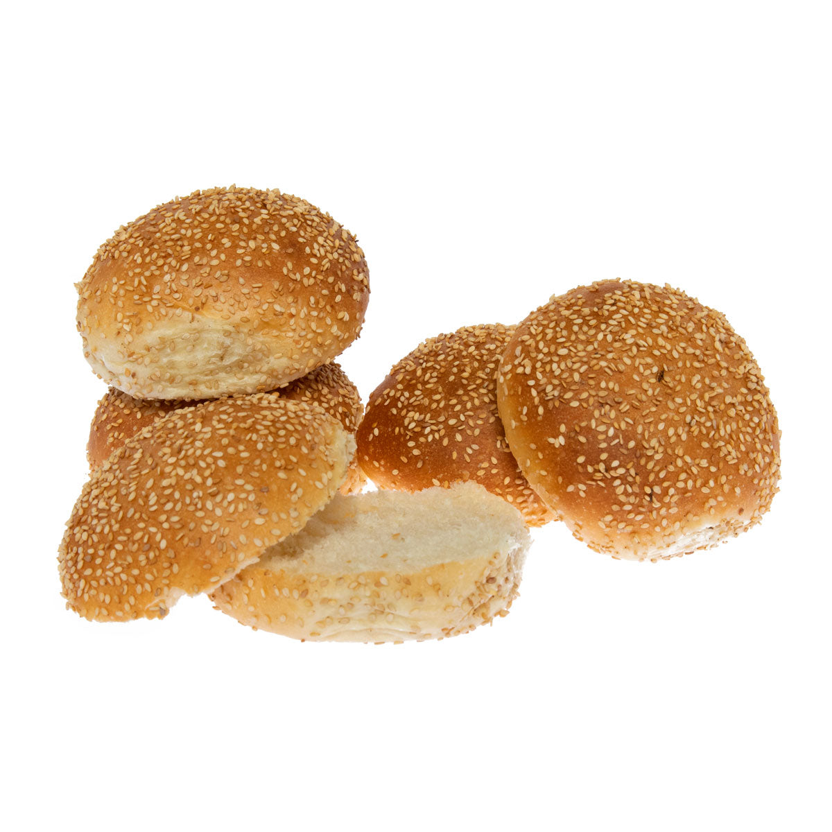 Wholesale Orwashers Bakery Frozen 4 Sesame Burger Bun Sliced- Bulk