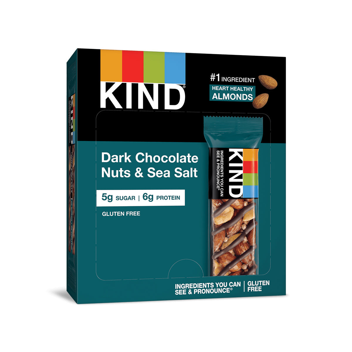 Kind Dark Chocolate, Nuts & Sea Salt Bar 1.4 OZ