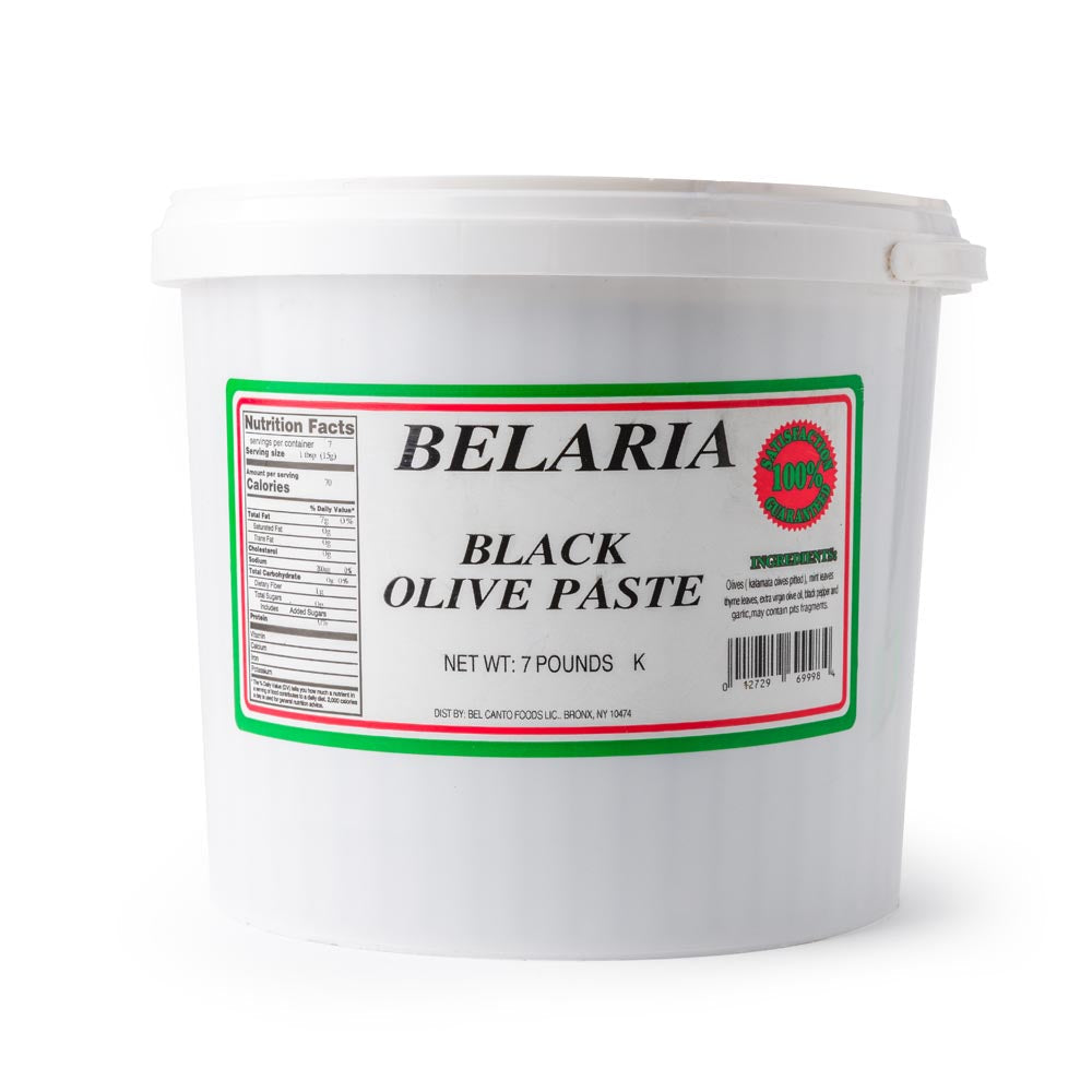 BelAria Black Olive Paste 7 lb Tub