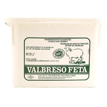 Valbreso Feta Cheese 7kg