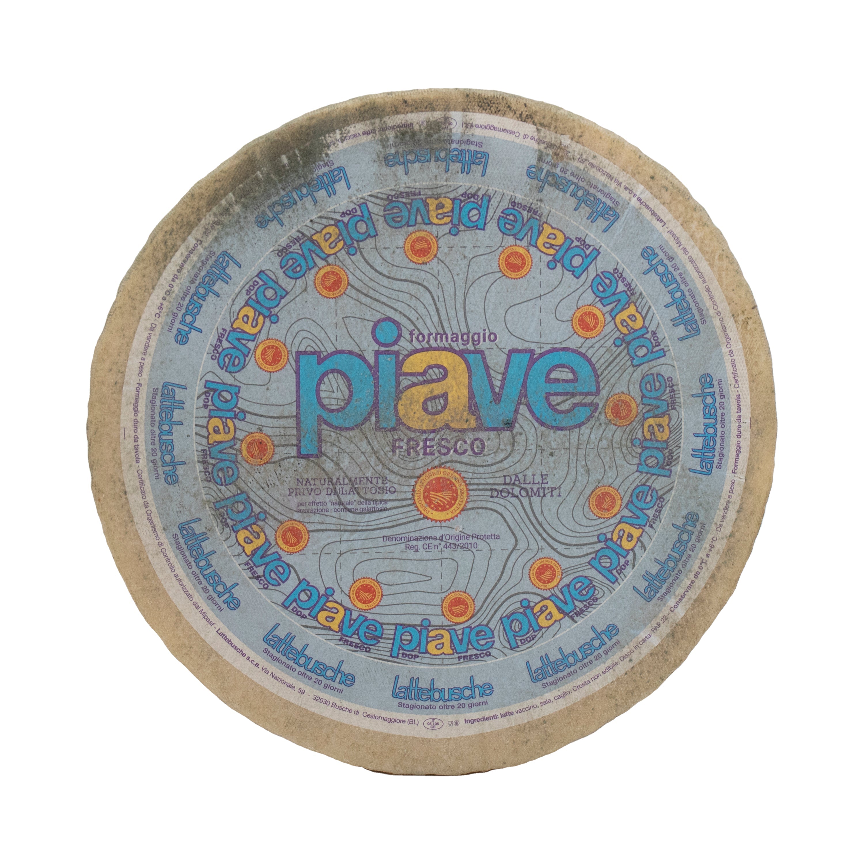 Wholesale Agriform 1-3 Month Piave Cheese 13 lb Wheel-1ct Case Bulk