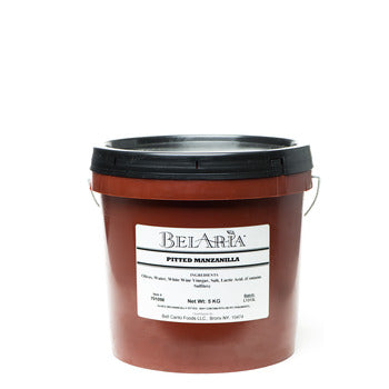 BelAria Spanish Green Pitted Manzanilla Olives 5kg