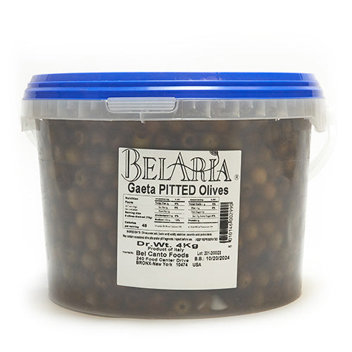 BelAria Pitted Gaeta Olives 4 kg Tub