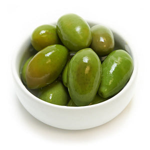 Wholesale BelAria Medium Green Cerignola Olives 5.5 lb Can-2ct Case Bulk