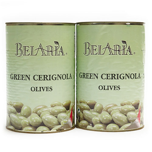 BelAria Medium Green Cerignola Olives 5.5lb