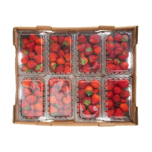 Wholesale BoxNCase Strawberries 1 LB-8ct Case Bulk