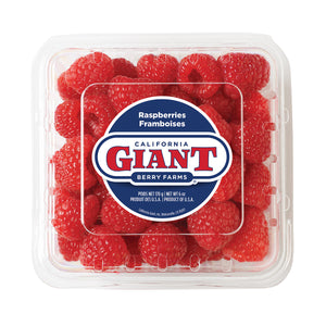 Wholesale California Giant Berry Farms Raspberries 6 Oz Box-12ct Case Bulk