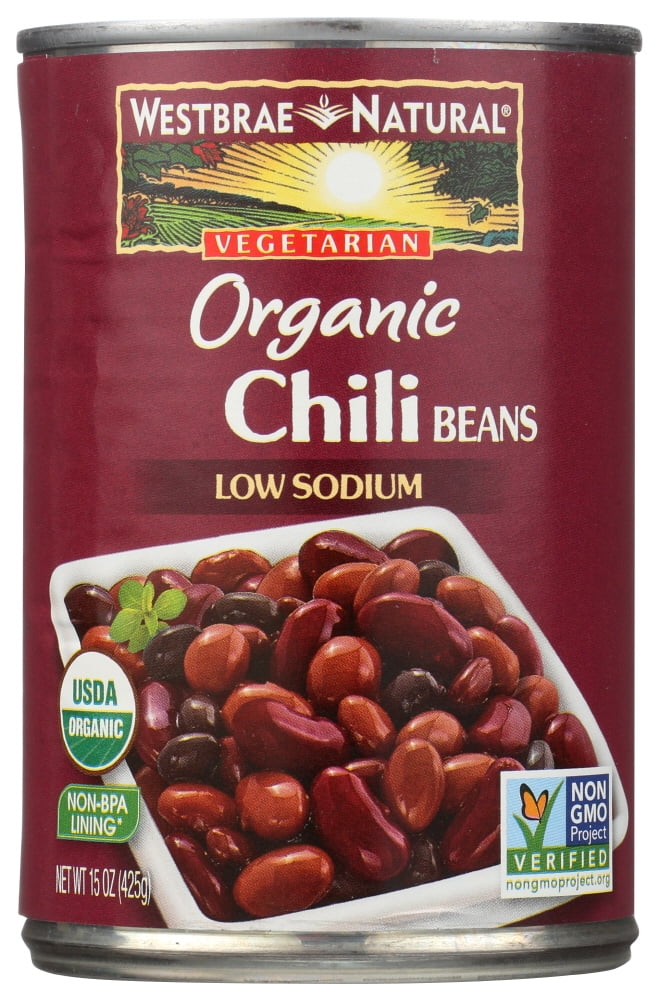 Westbrae Foods Organic Chili Beans Low Sodium 15 Oz Can
