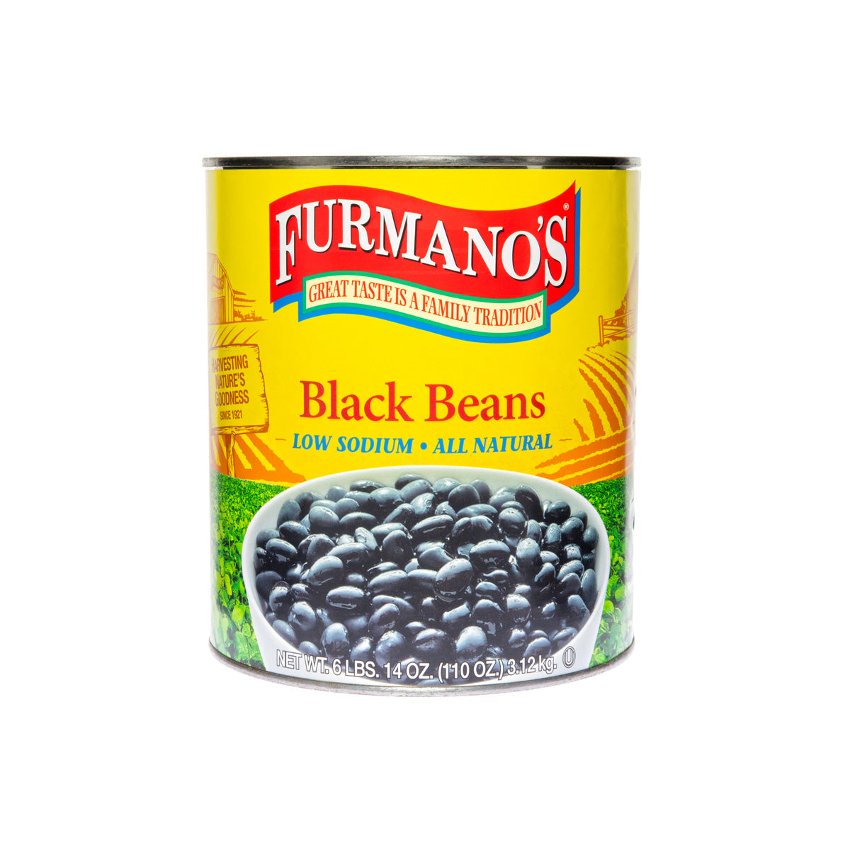 Wholesale Furmano'S Canned Black Beans 110 OZ- Bulk