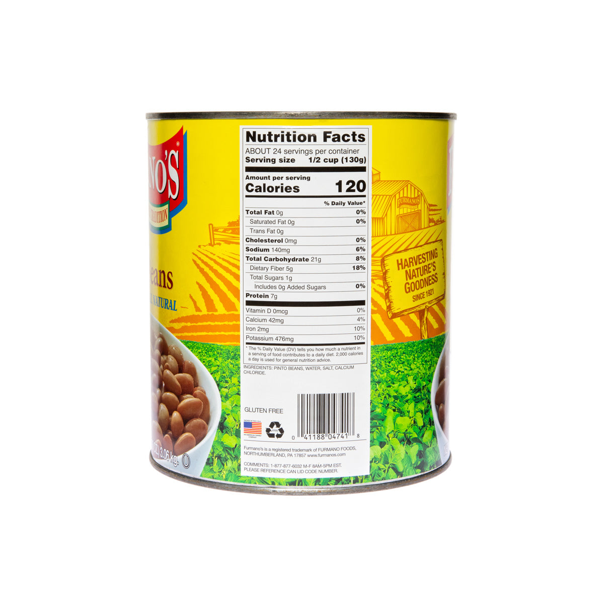 Wholesale Furmano'S Canned Pinto Beans 110 OZ- Bulk