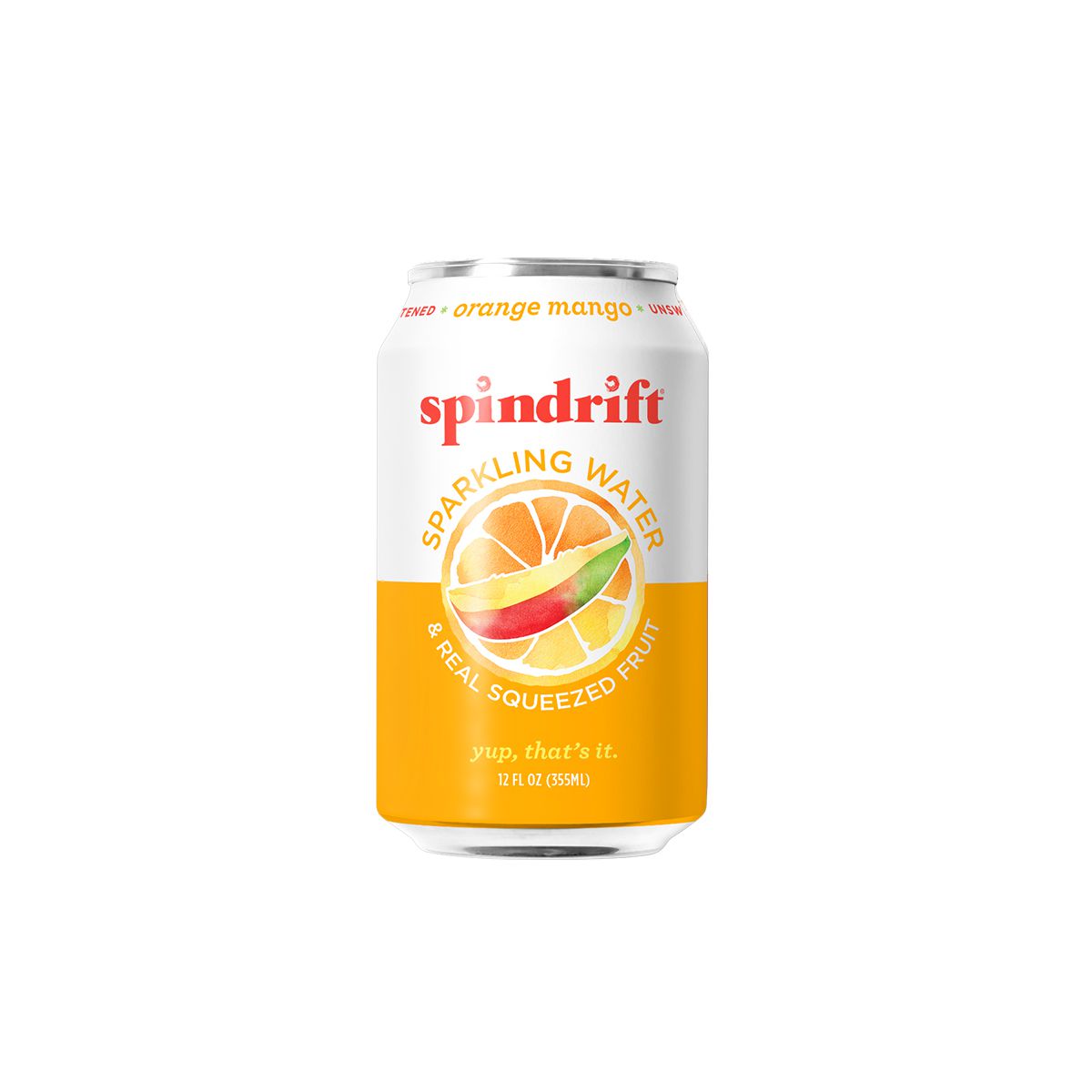 Wholesale Spindrift Orange Mango Sparkling Water 12 OZ- Bulk