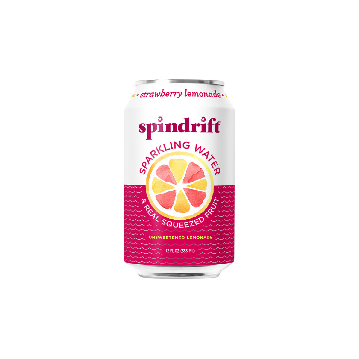 Wholesale Spindrift Strawberry Lemonade Sparkling Water 12 OZ-24ct Case Bulk