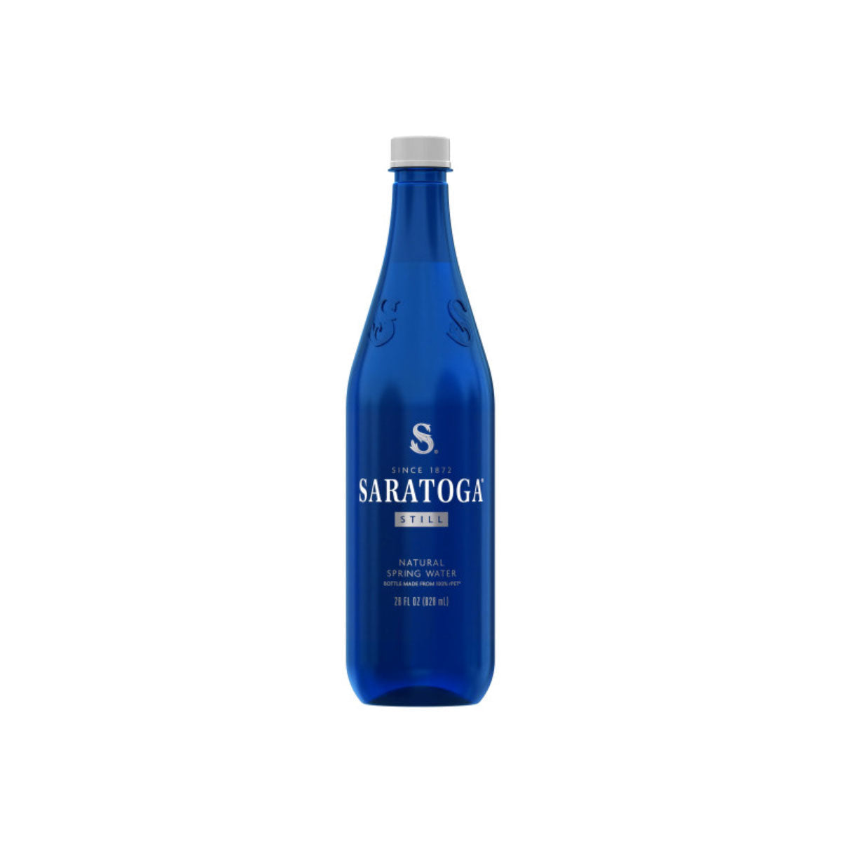 Wholesale Saratoga Spring Company Still Water in Blue Plastic 28oz 12ct-12ct Case Bulk