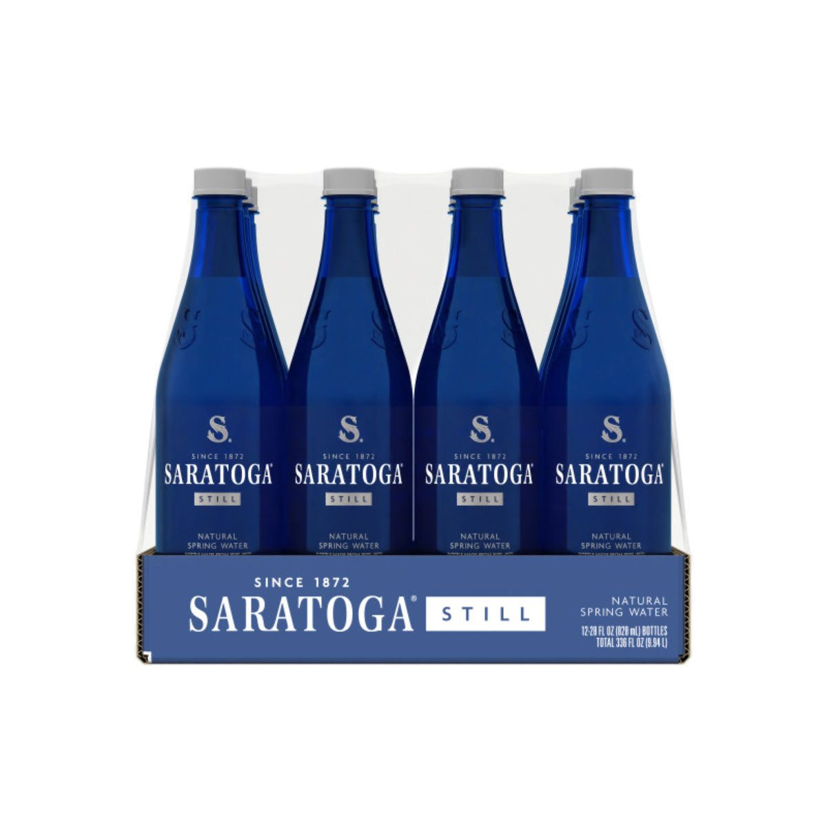 Wholesale Saratoga Spring Company Still Water in Blue Plastic 28oz 12ct-12ct Case Bulk