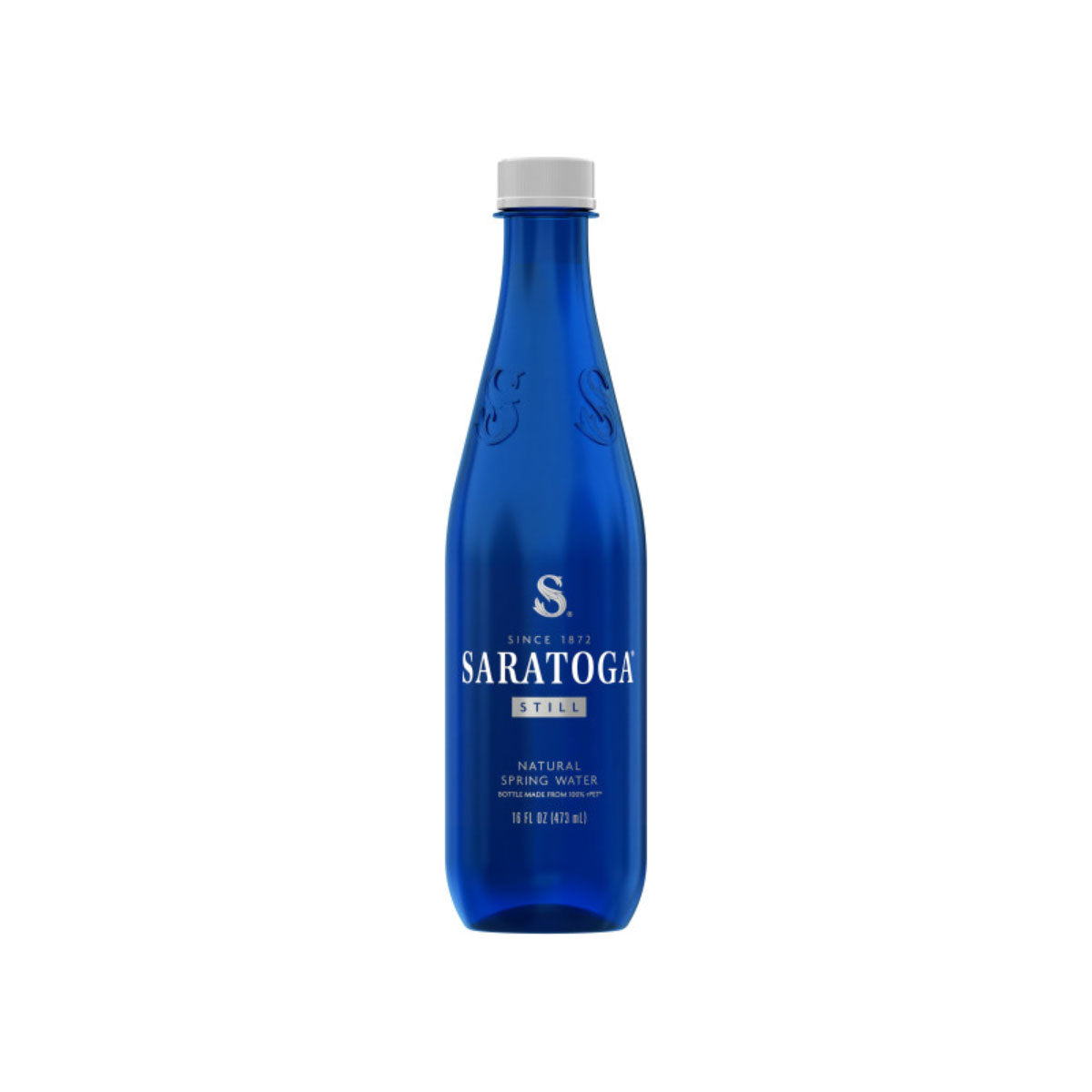 Wholesale Saratoga Spring Water Company Still Water in Blue Plastic 16oz 24ct- Bulk