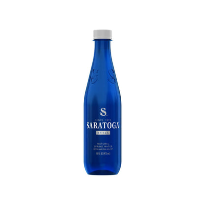 Wholesale Saratoga Spring Water Company Still Water in Blue Plastic 16oz 24ct- Bulk
