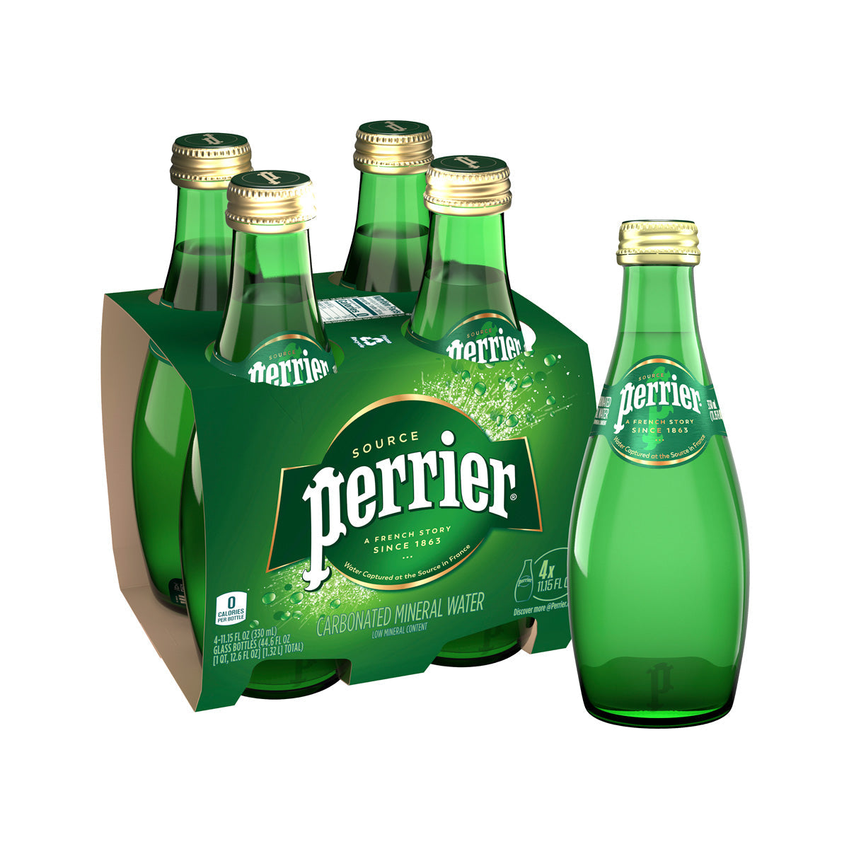 Wholesale Perrier Sparkling Plain Water 11 Oz Bottle-24ct Case Bulk