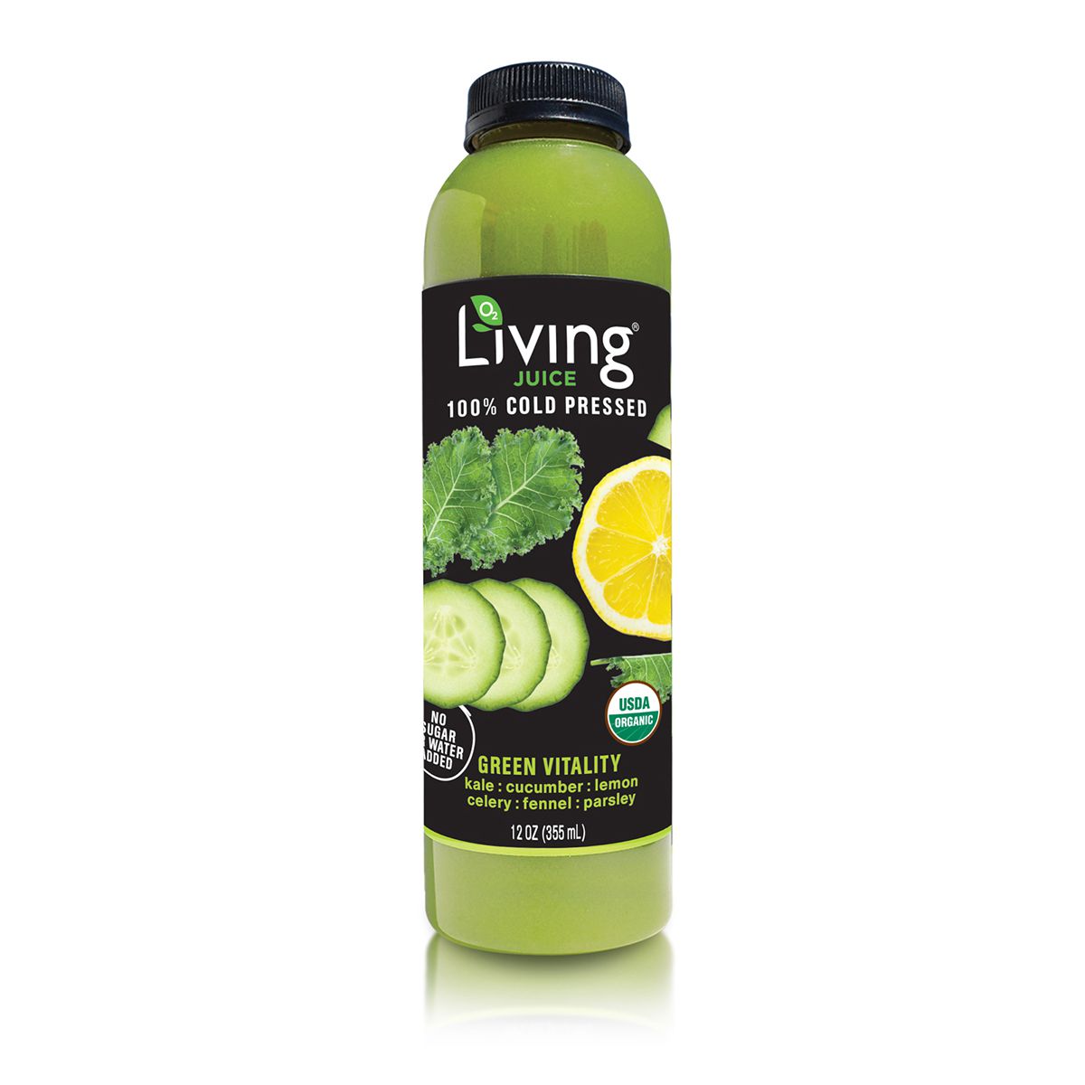 Living Juice Organic Green Vitality Juice 12 OZ