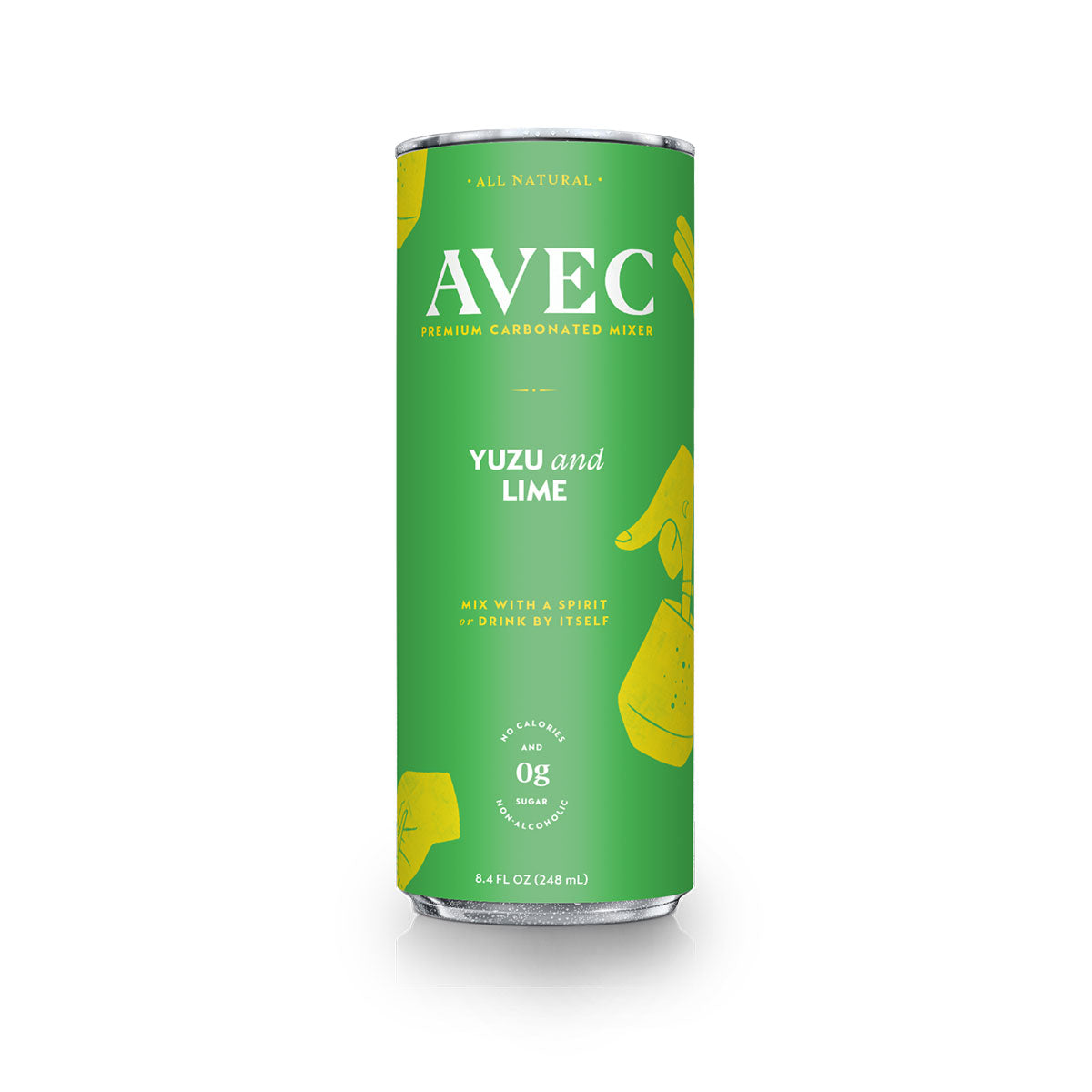 Wholesale Avec Drinks Yuzu & Lime Mixer 8.4 OZ Can-24ct Case Bulk