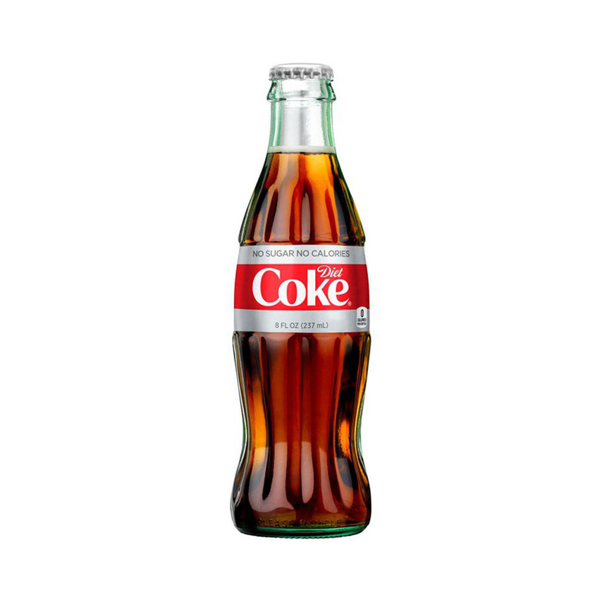 Coca-Cola Diet Coke Glass 8 Oz Bottle
