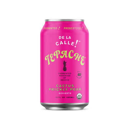 Wholesale De La Calle Desierto Prickly Pear Cactus Organic Tepache 12oz 12ct-12ct Case Bulk