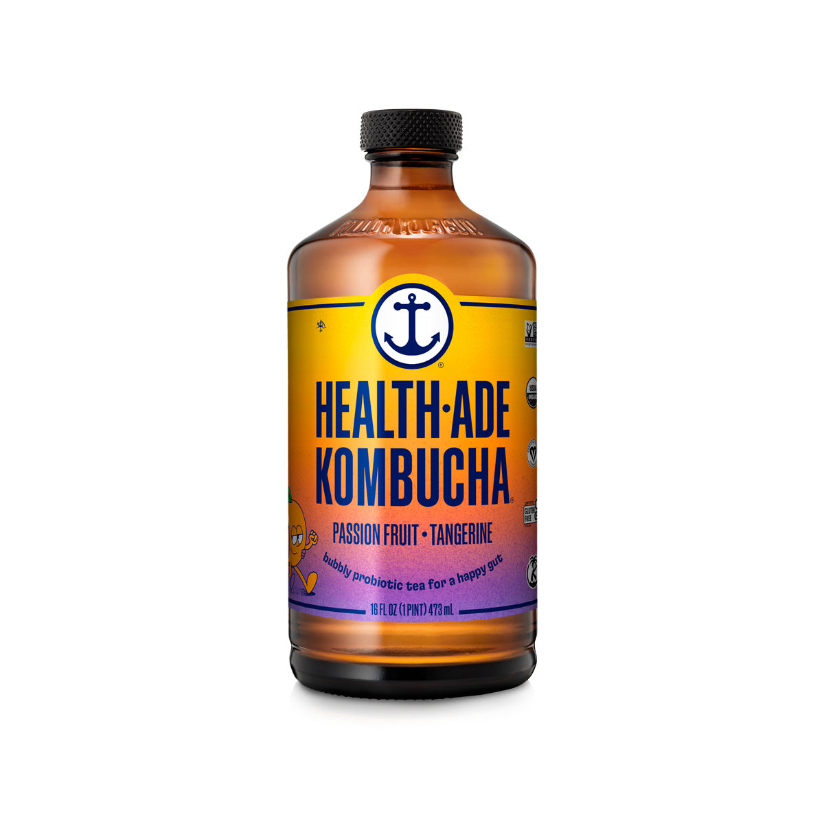 Health-Ade Organic Passionfruit-Tangerine Kombucha 16 OZ