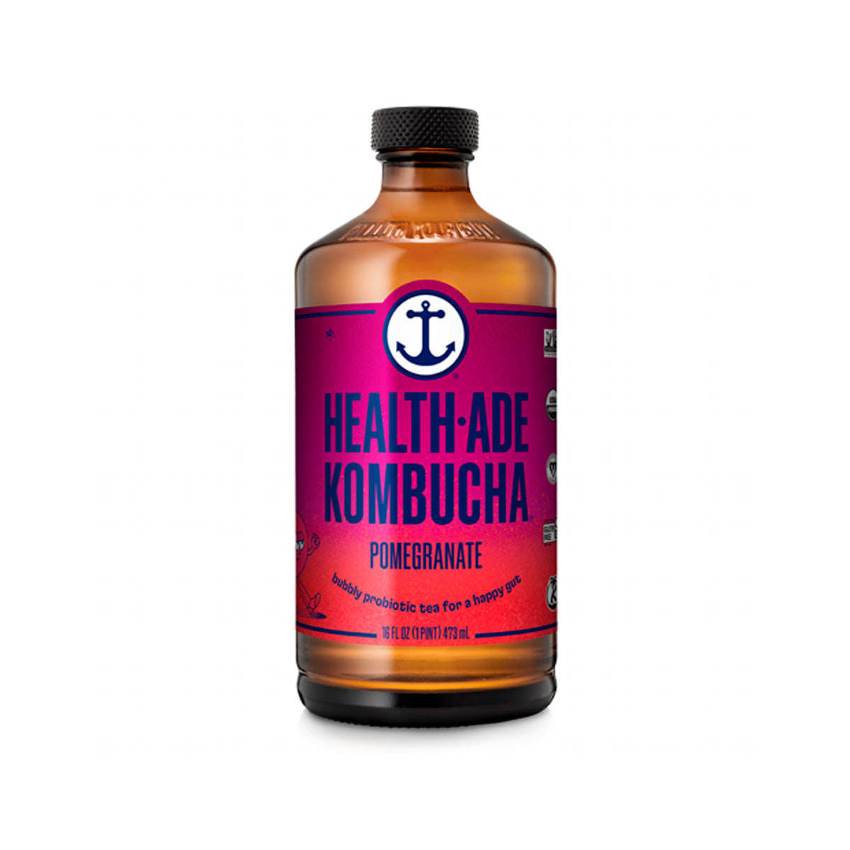 Wholesale Health-Ade Organic Pomegranate Kombucha 16 OZ- Bulk