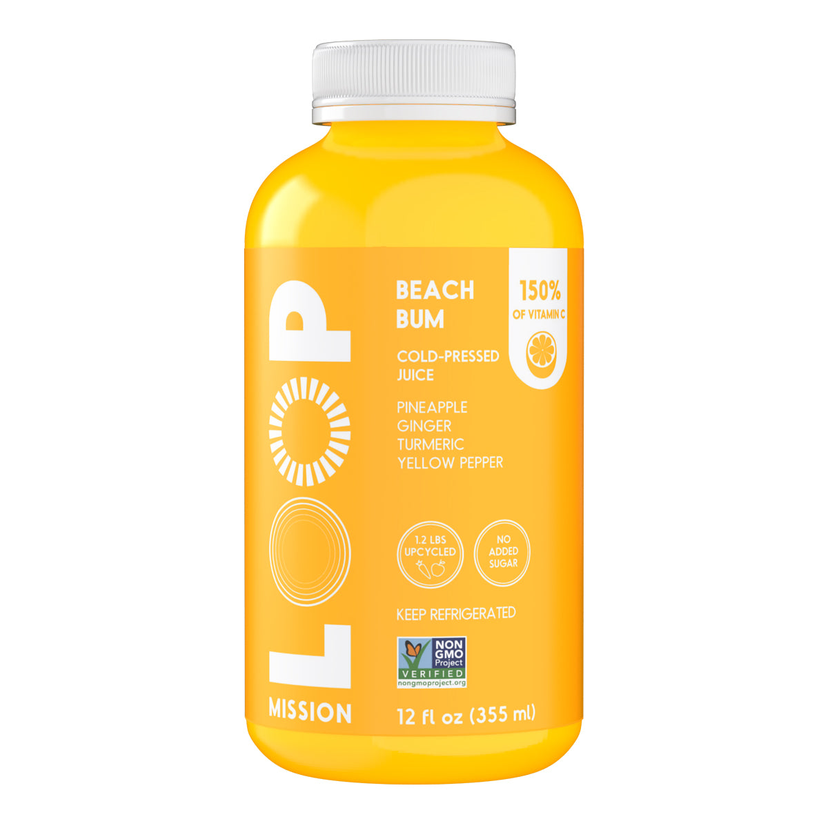 Wholesale Loop Mission Beach Bum Cold-Pressed Juice 12 OZ- Bulk