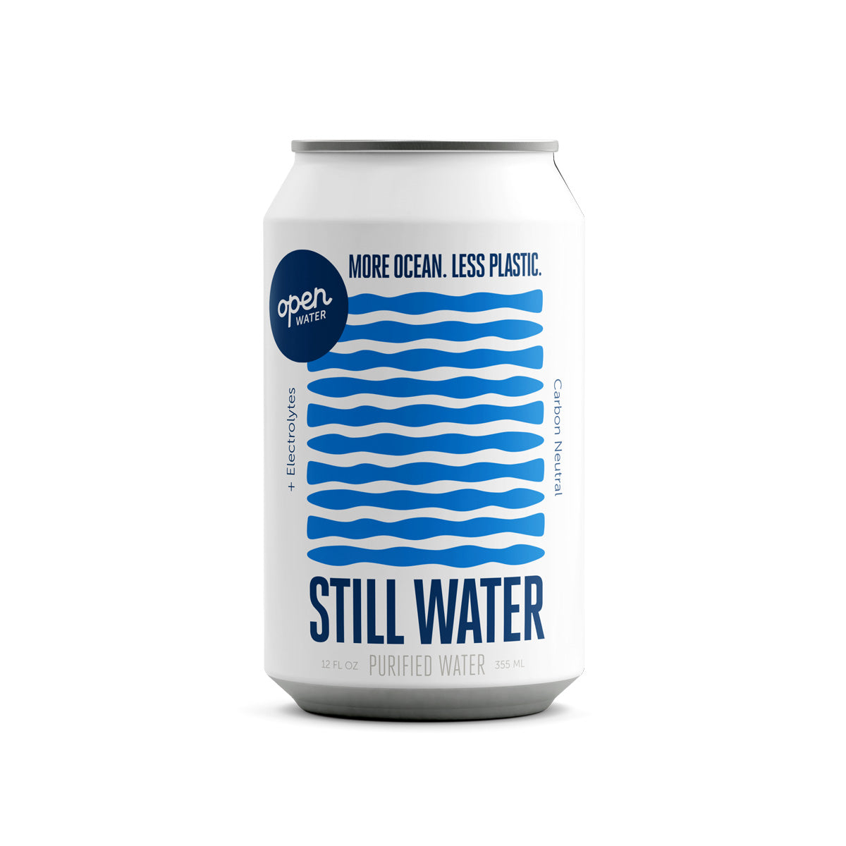 Open Water Aluminum Can Still Water with Electrolytes 12 OZ