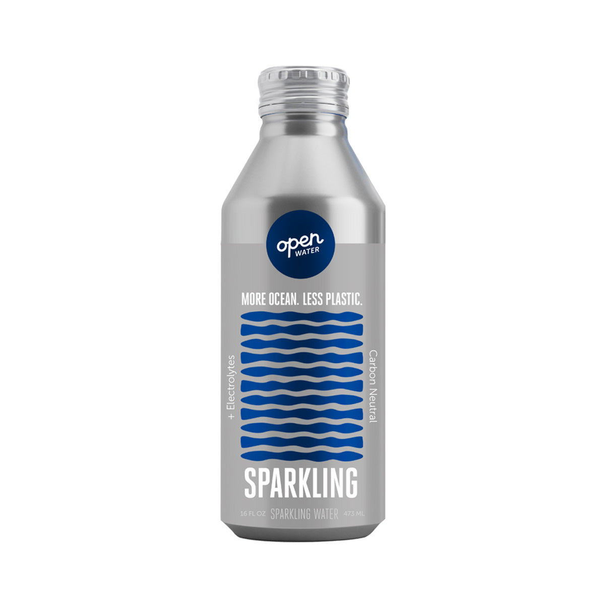 Wholesale Open Water Aluminum Bottle Sparkling Water with Electrolytes 16 OZ- Bulk