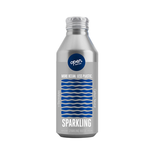 Wholesale Open Water Aluminum Bottle Sparkling Water with Electrolytes 16 OZ- Bulk