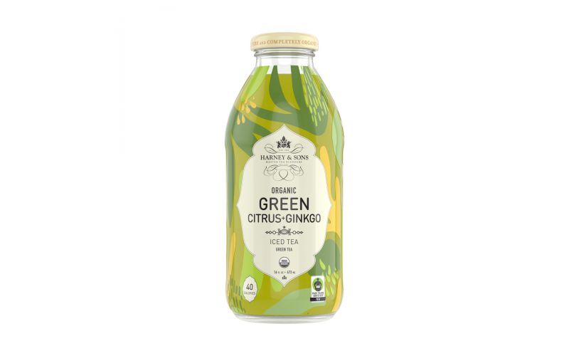 Wholesale Harney & Sons Bottled Organic Green Citrus Iced Tea 16 OZ-12ct Case Bulk