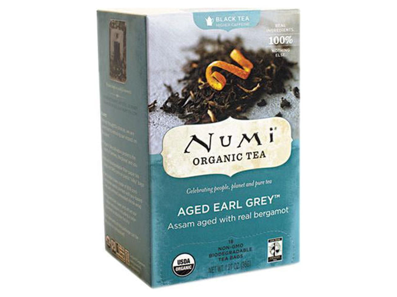 Numi Tea Aged Earl Grey Black Tea 1.27 Oz Box