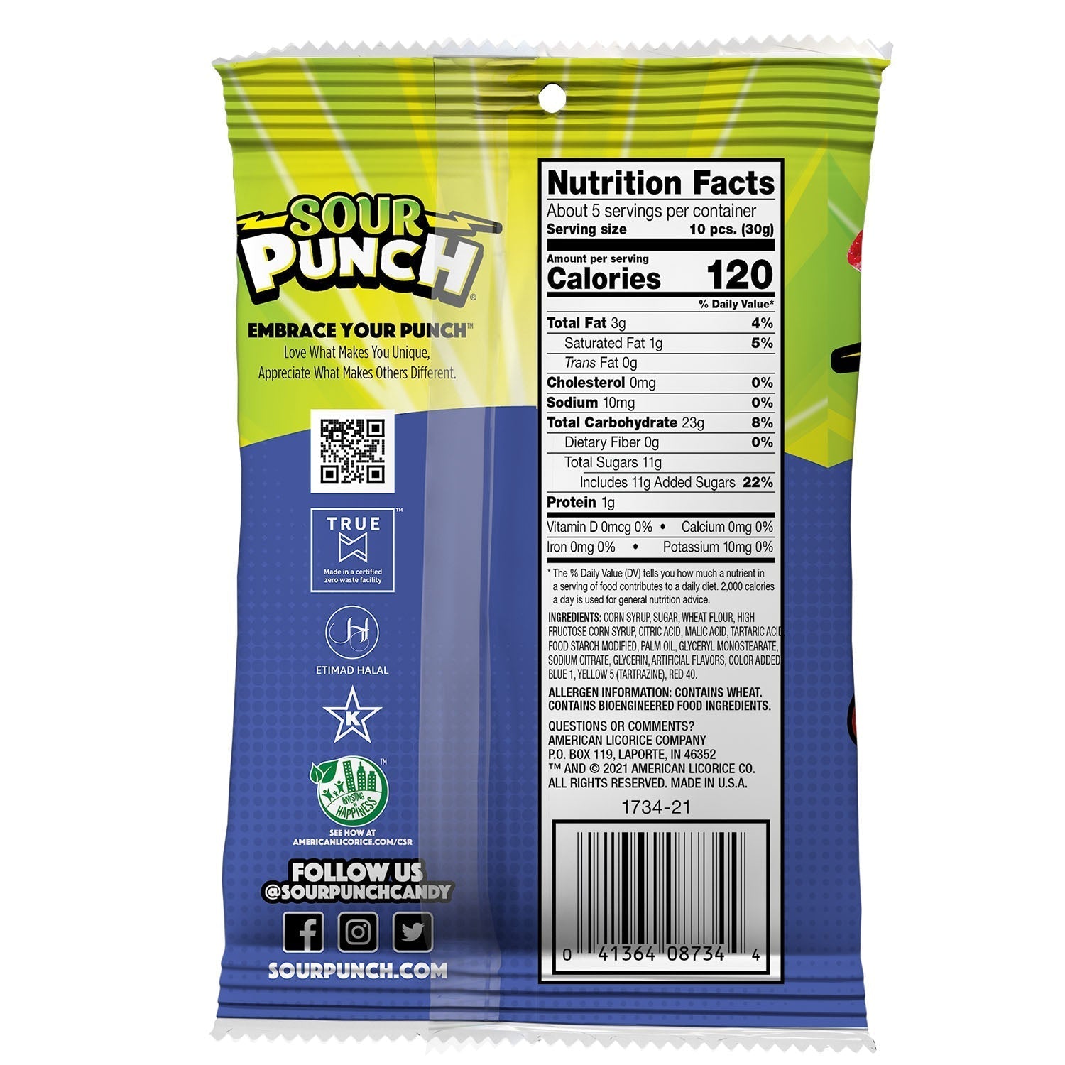 Wholesale Sour Punch Bites® Assorted Flavors 5oz- Bulk