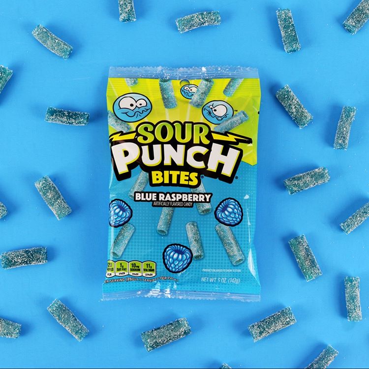 Wholesale Sour Punch Bites® Sour Blue Raspberry Flavor 5 oz- Bulk