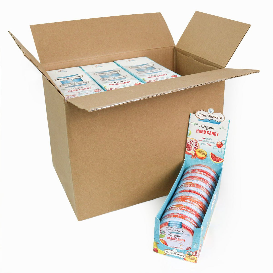 Wholesale Torie & Howard Blood Orange And Honey Organic Hard Candy Tins 2 Oz- Bulk