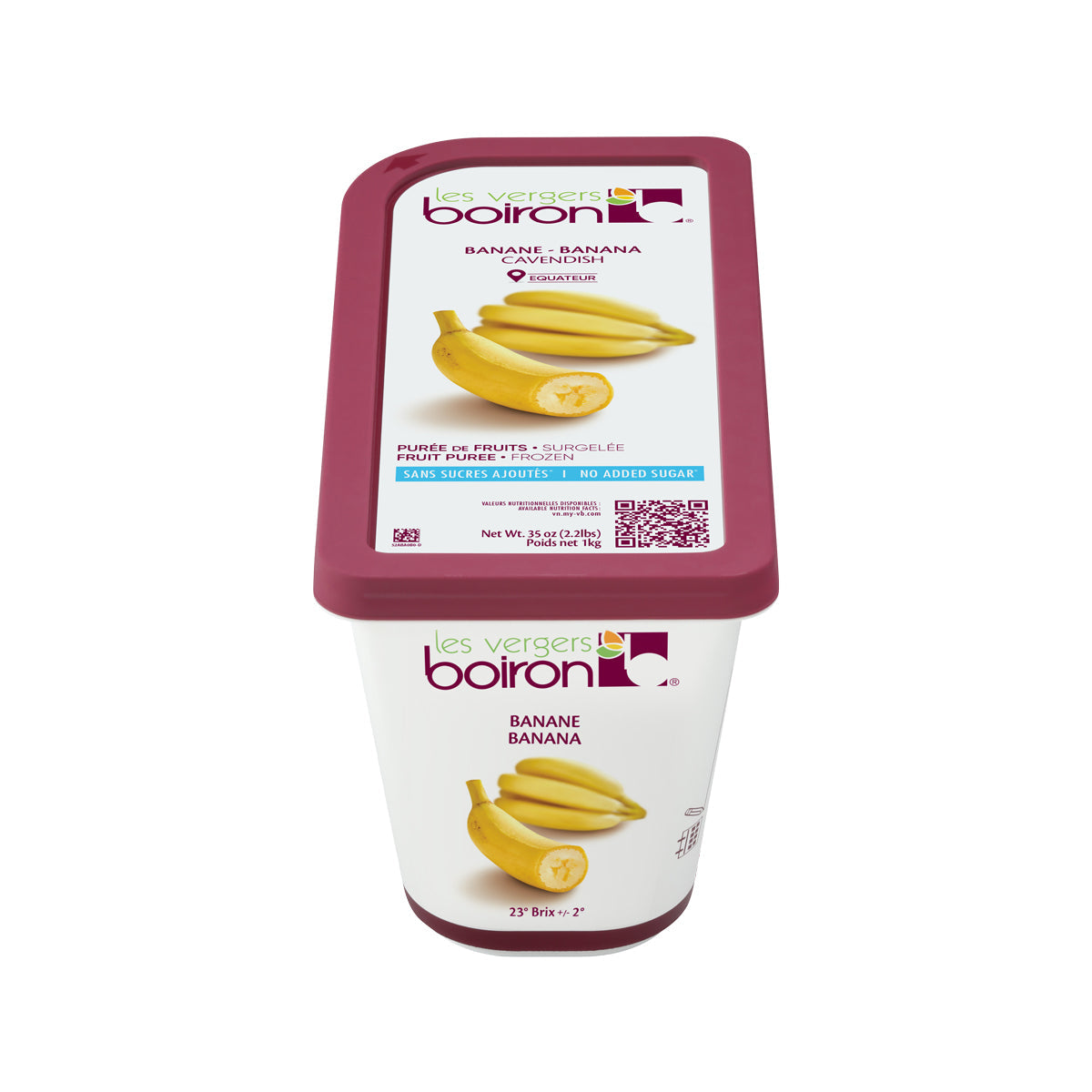 Wholesale Les Vergers Boiron Banana Puree-1 KG Bulk
