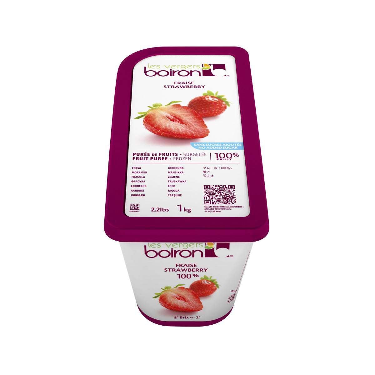 Wholesale Les Vergers Boiron Strawberry Puree- Bulk