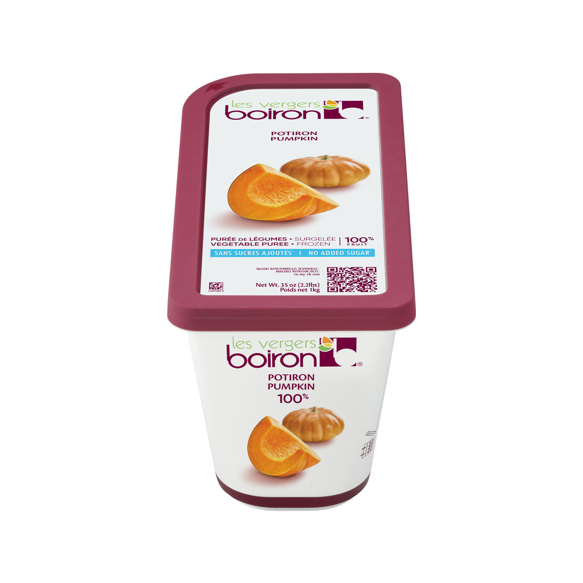 Wholesale Les Vergers Boiron Frozen Pumpkin Puree-1 KG Bulk