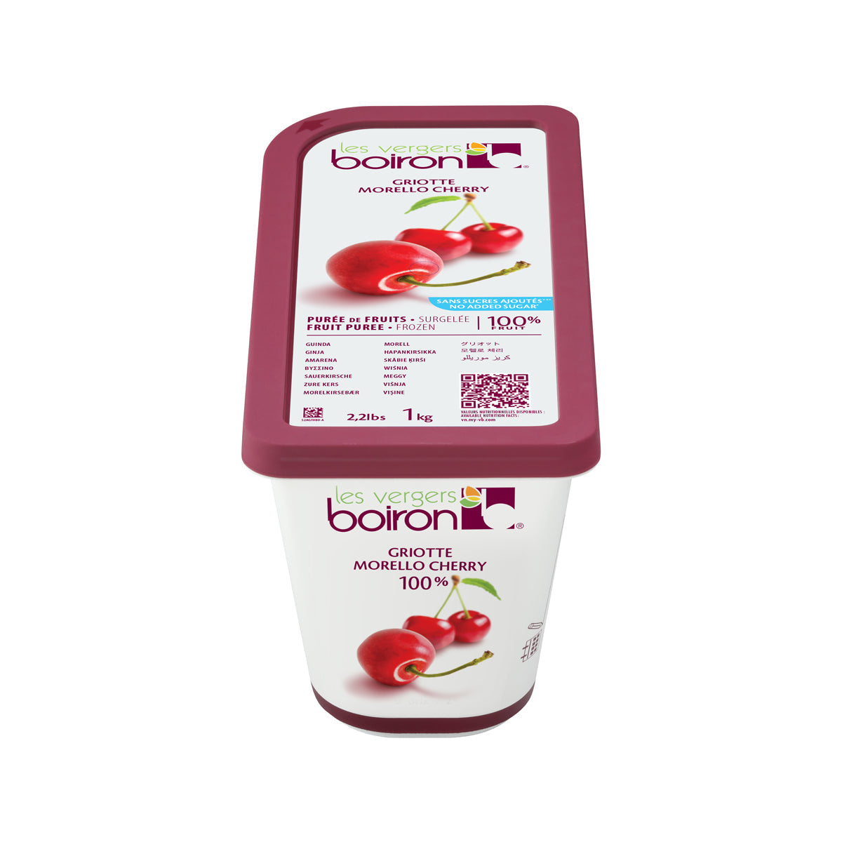 Wholesale Les Vergers Boiron Morello Cherry Puree- Bulk