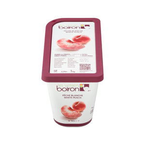 Wholesale Les Vergers Boiron White Peach Puree-1 KG Bulk