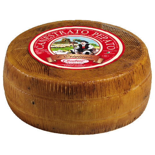 Wholesale Central Moliterno Canestrato Pepato Italy Cheese 1 LB-6ct Case Bulk