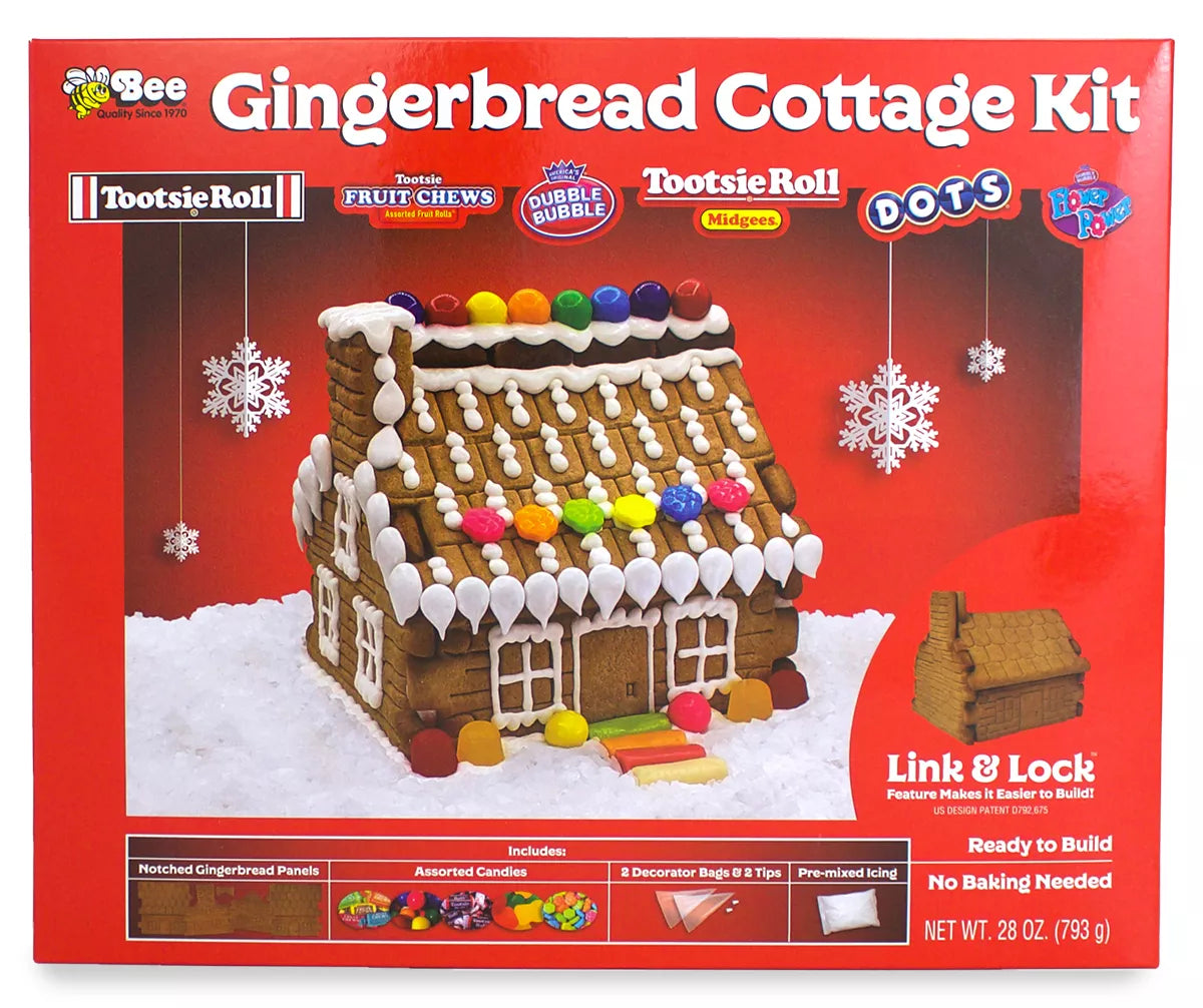 Wholesale Large Gingerbread Christmas Cottage Kit Bulk