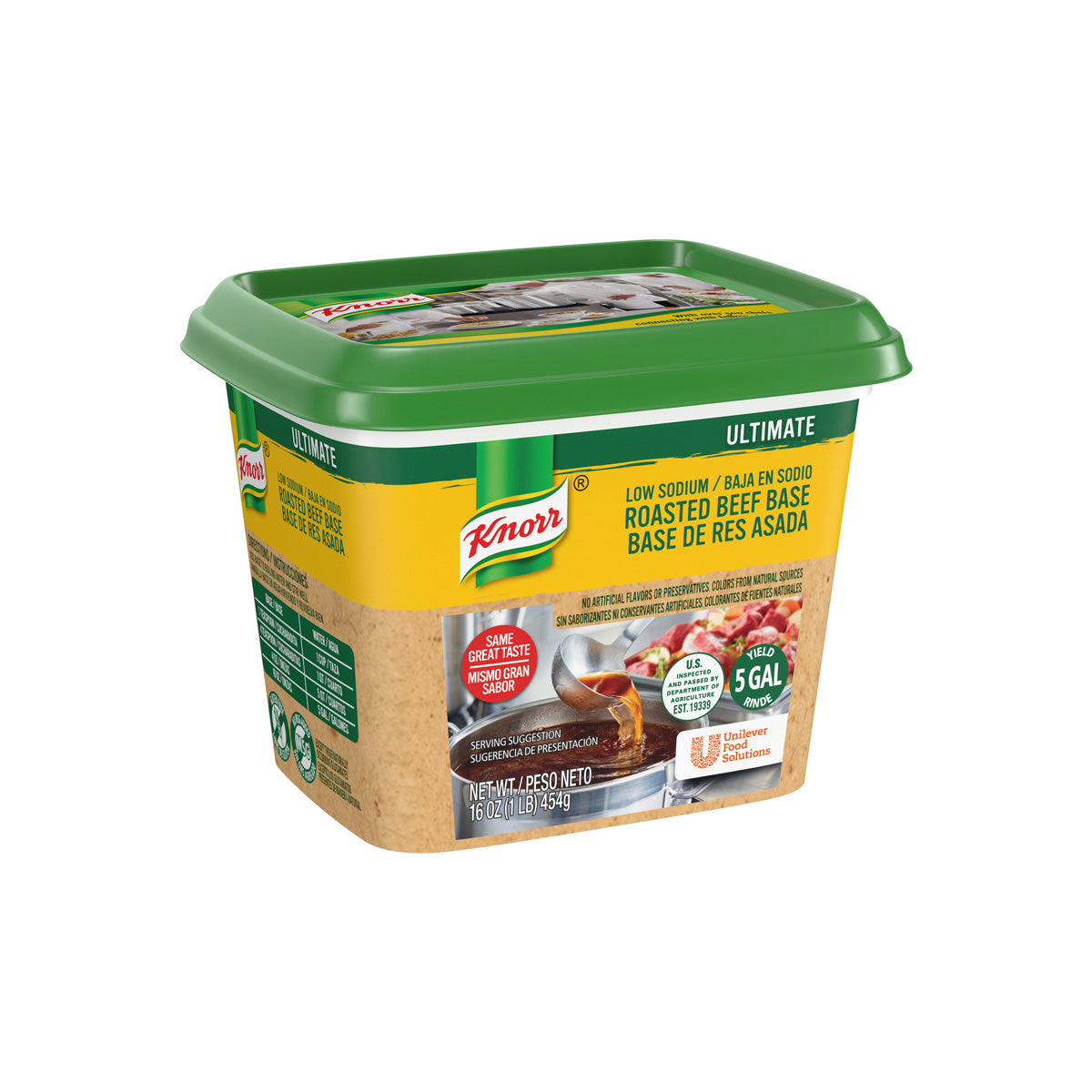 Wholesale Knorr Low Sodium Gluten Free Beef Base 1 LB- Bulk